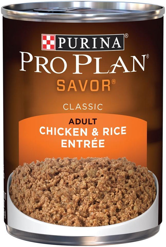 Purina Pro Plan Savor Chicken & Rice Entree Canned Adult Dog Food