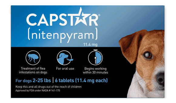 PetIQ CAPSTAR (nitenpyram) Fast-Acting Oral Flea Treatment for Small Dogs