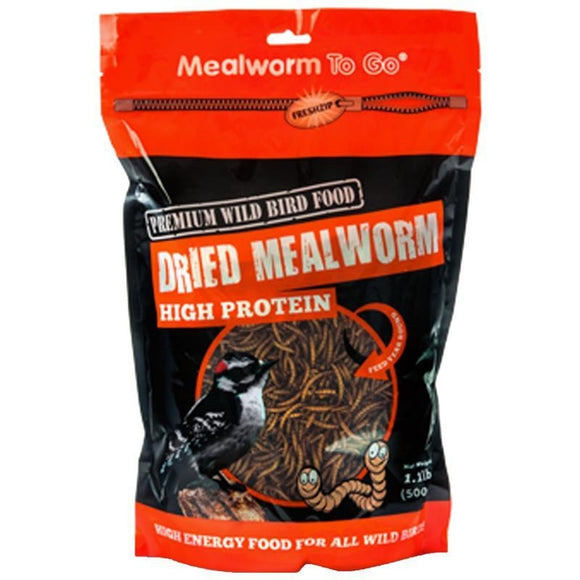 MEALWORM TO GO DRIED MEALWORM WILD BIRD FOOD (1.1 lb)