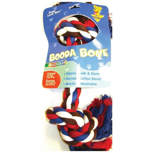 Booda Multi-Colored Rope Bone Dog Toy (Large)